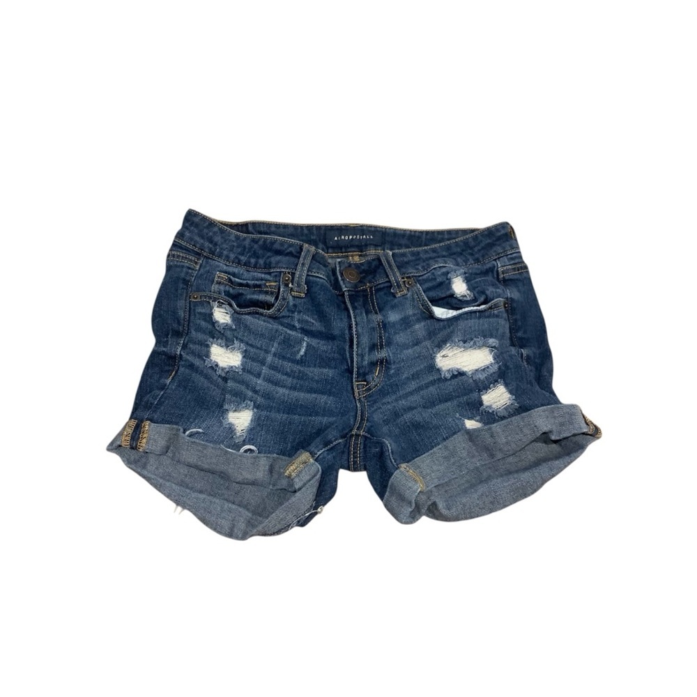 AEROPOSTALE Distressed Blue Jean Shorts size 4